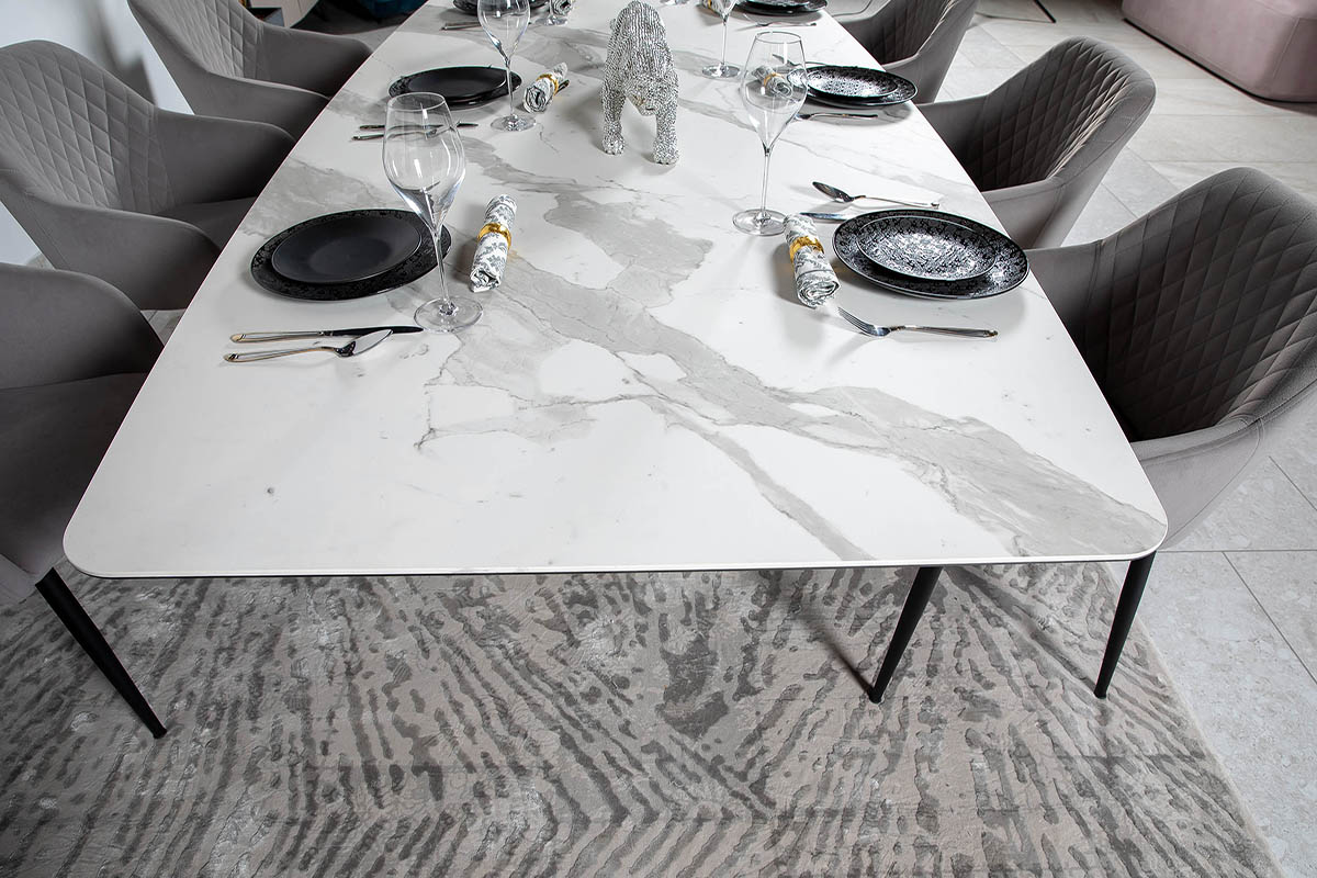 Стол обеденный Belfort Laminam Bianco Statuario Venato 100х240х76 Аква Родос - Зображення 100225235-4146e.jpg