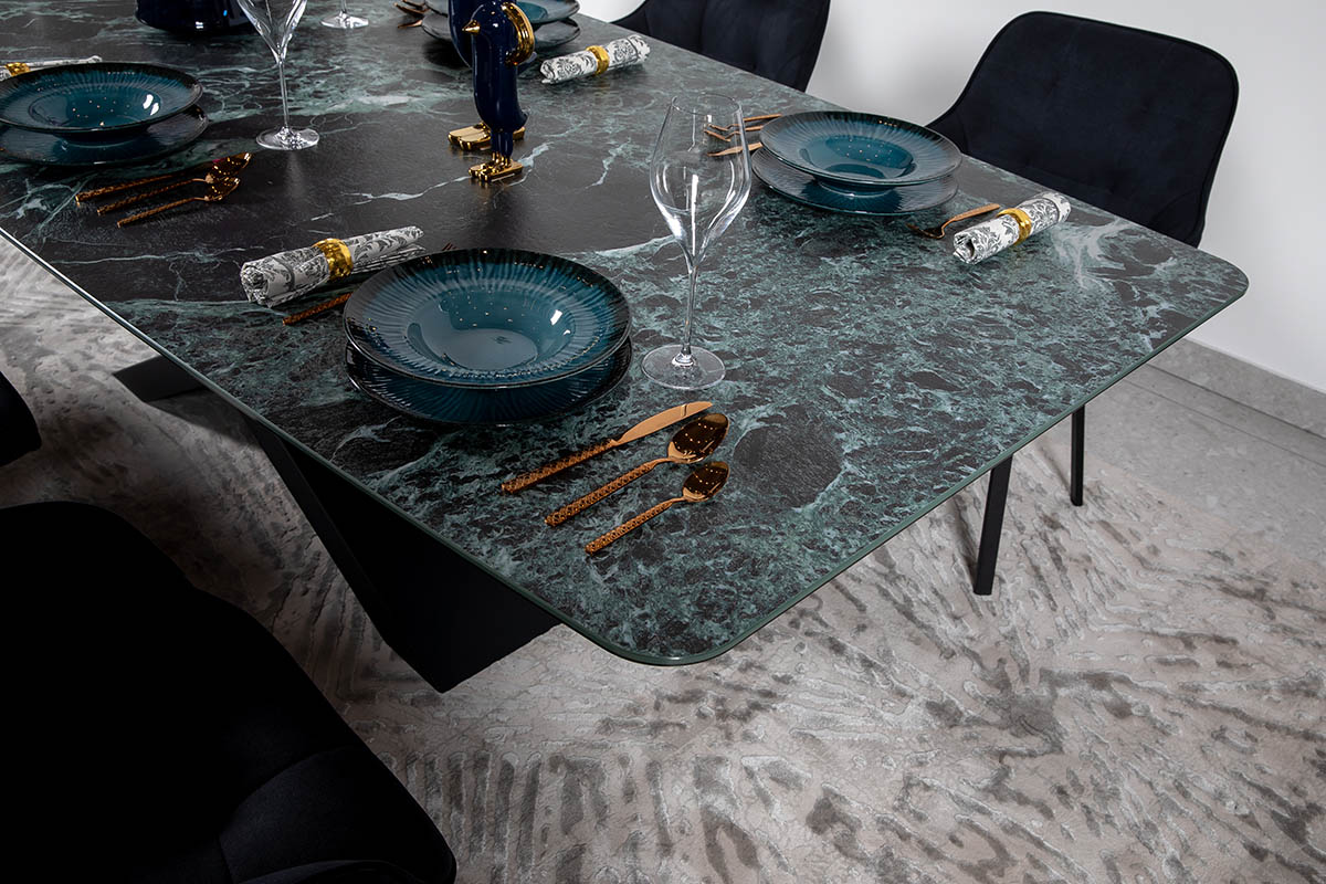 Стіл обідній Belfort Laminam Verde Alpi Lucidato 100х240х76 Аква Родос - Зображення 100228592-b649a.jpg