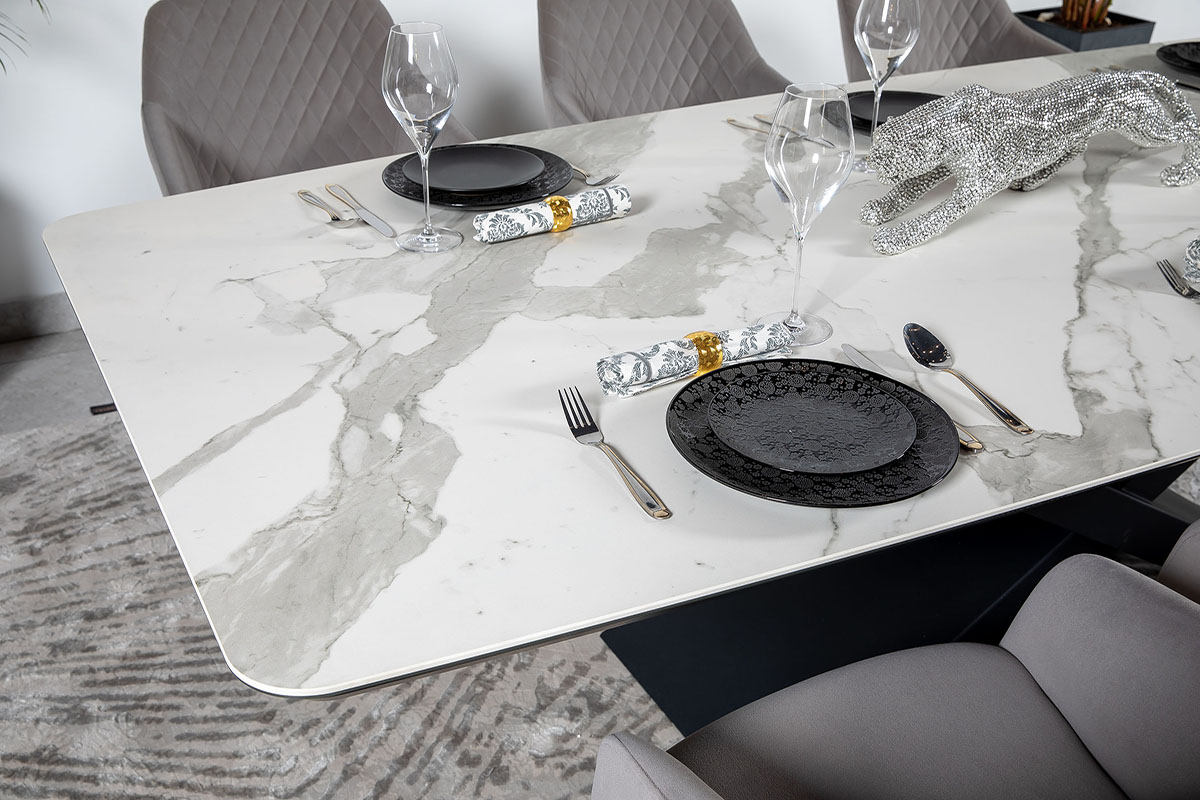 Стол обеденный Belfort Laminam Bianco Statuario Venato 120х260х76 Аква Родос - Зображення 100231064-581d4.jpg