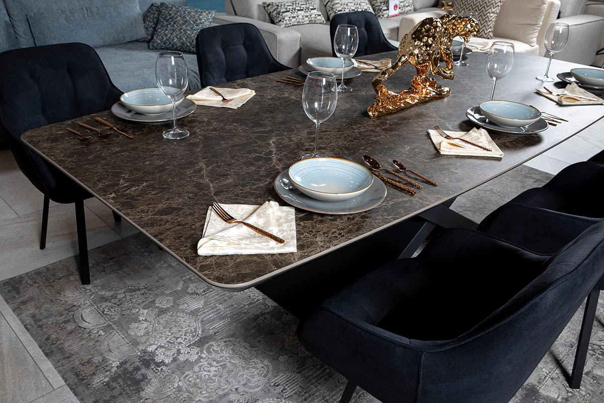 Стіл обідній Belfort Laminam Emperador Extra 120х260х76 Аква Родос - Зображення 100231078-cda7a.jpg