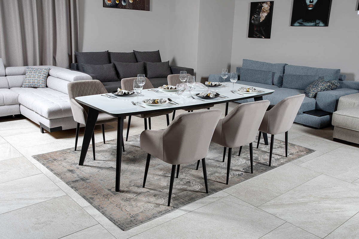 Стол обеденный Detroit Glass White SKW-002 100х240х76 Аква Родос - Зображення 100233484-8a55b.jpg