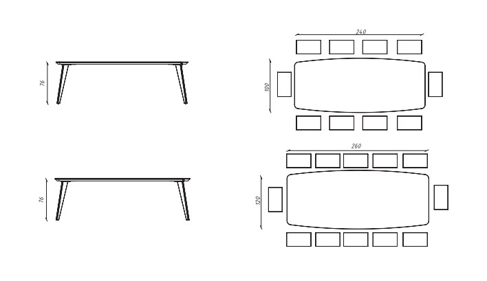 Стіл обідній Detroit Laminam Emperador Extra 100х240х76 Аква Родос - Зображення 100233525-e390f.jpg