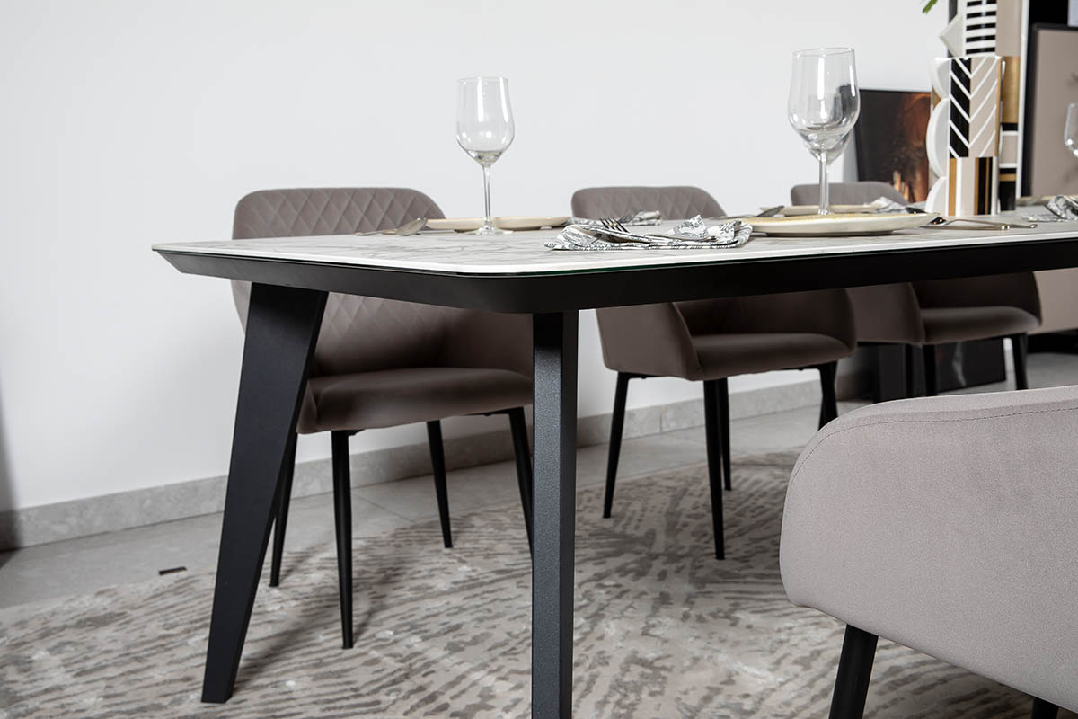 Стіл обідній Detroit Laminam Invisible White 100х240х76 Аква Родос - Зображення 100233527-e2790.jpg