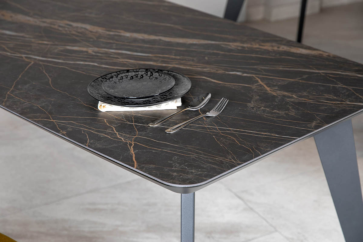 Стіл обідній Detroit Laminam Naturali Noir Desir 100х240х76 Аква Родос - Зображення 100237106-02ee3.jpg