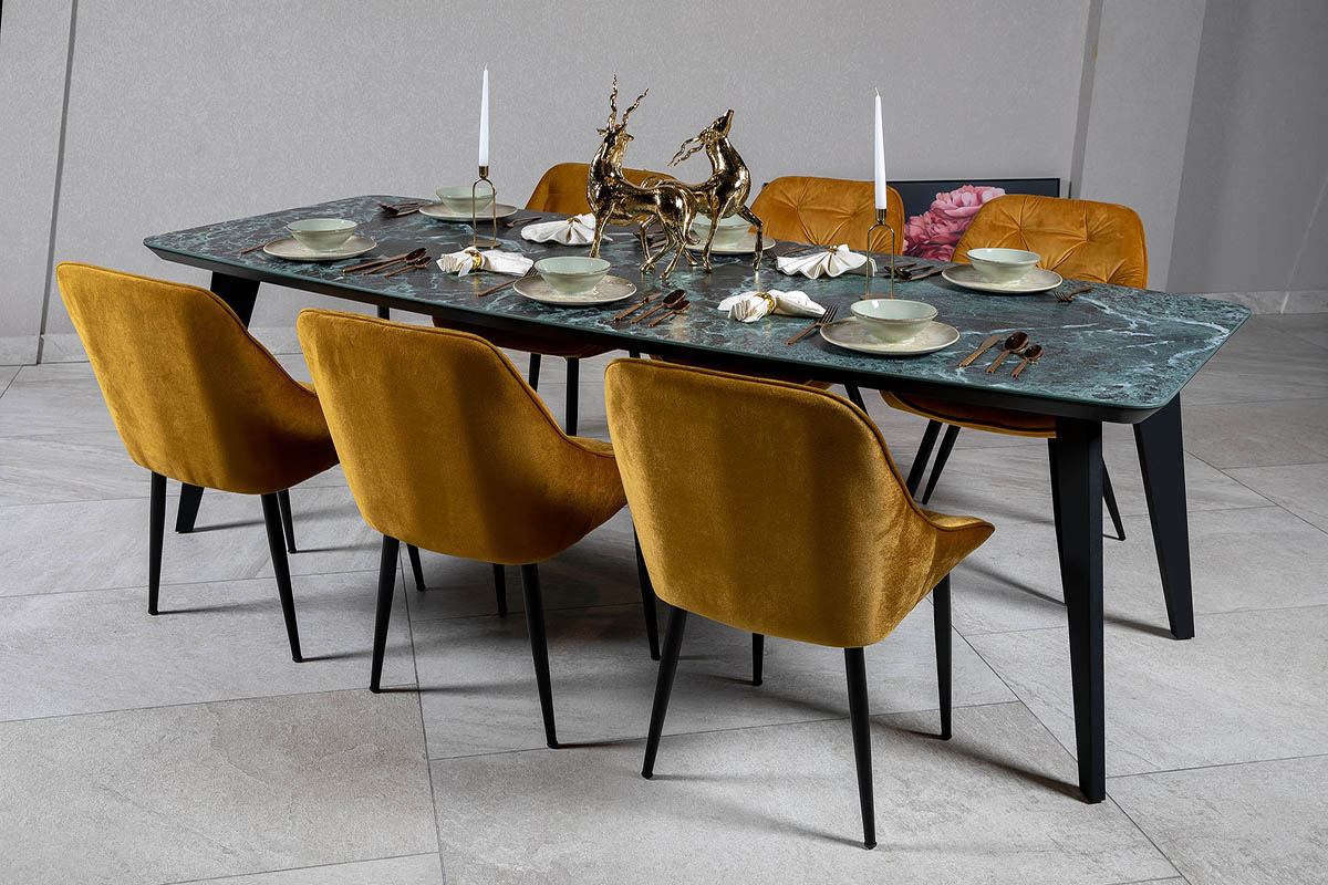 Стол обеденный Detroit Laminam Verde Alpi Lucidato 100х240х76 Аква Родос - Зображення 100237107-742f5.jpg