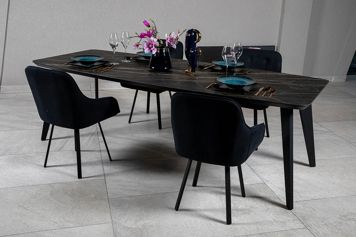 Стіл обідній Detroit Laminam Naturali Noir Desir 120х260х76 Аква Родос - Зображення 100239566-598c6.jpg