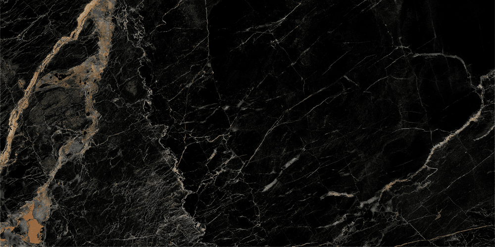 Плитка керамогранітна Mauree Чорний 600x1200 Intercerama - Зображення