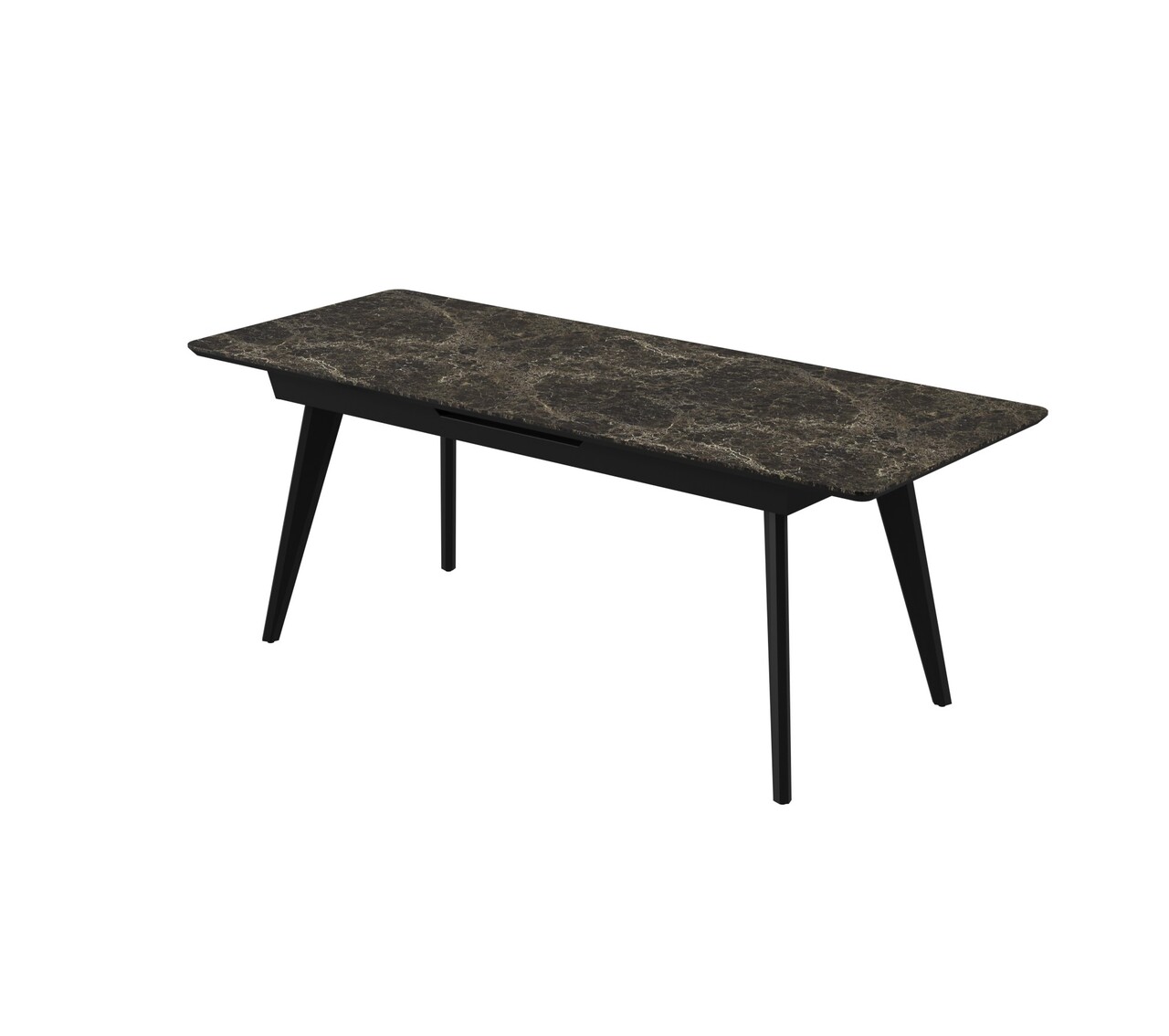 Стіл обідній Атланта Laminam Emperador Extra 80х160(200)х76 Аква Родос - Зображення