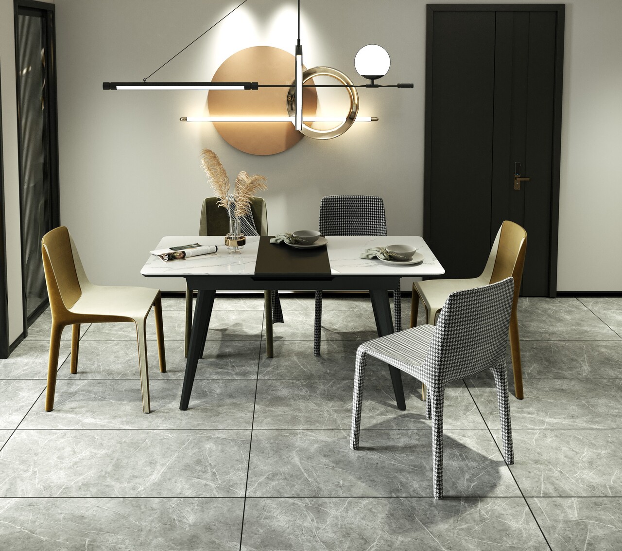 Стол обеденный Денвер Erdek Blanco 80х120(160)х76 Аква Родос - Зображення 100250635-9a2a2.jpg