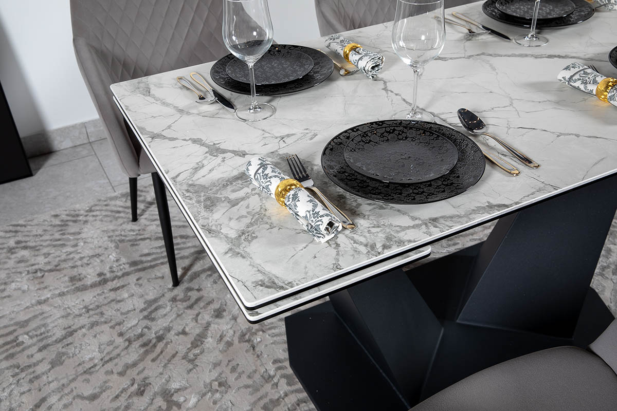 Стол обеденный Луара Laminam Invisible White 80х140(200)х76 Аква Родос - Зображення 100253246-97d1f.jpg