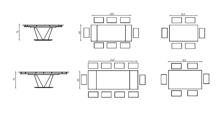 Стол обеденный Луара Laminam Verde Alpi Lucidato 80х140(200)х76 Аква Родос - Зображення 100253255-3d71e.jpg