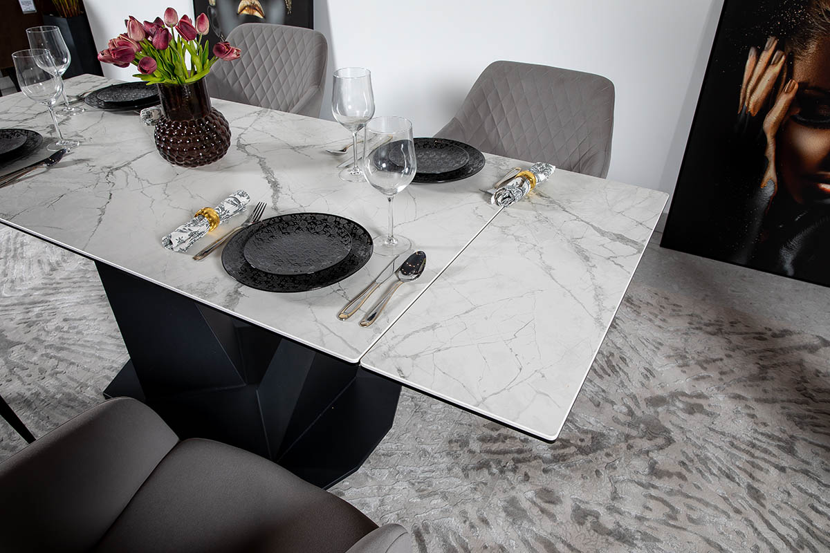 Стол обеденный Луара Laminam Invisible White 90х160(240)х76 Аква Родос - Зображення 100255933-10d73.jpg