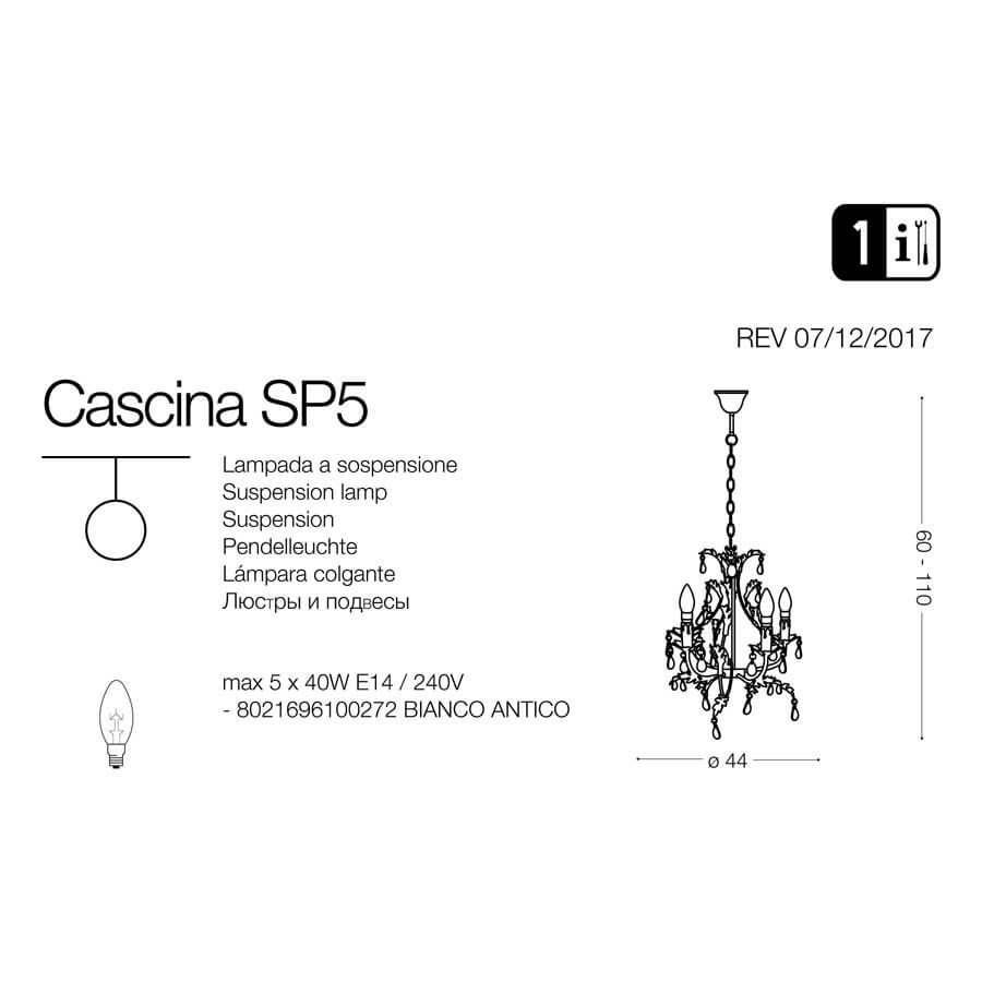 Люстра CASCINA SP5 (100272), IDEAL LUX - Зображення 100272-_.jpg