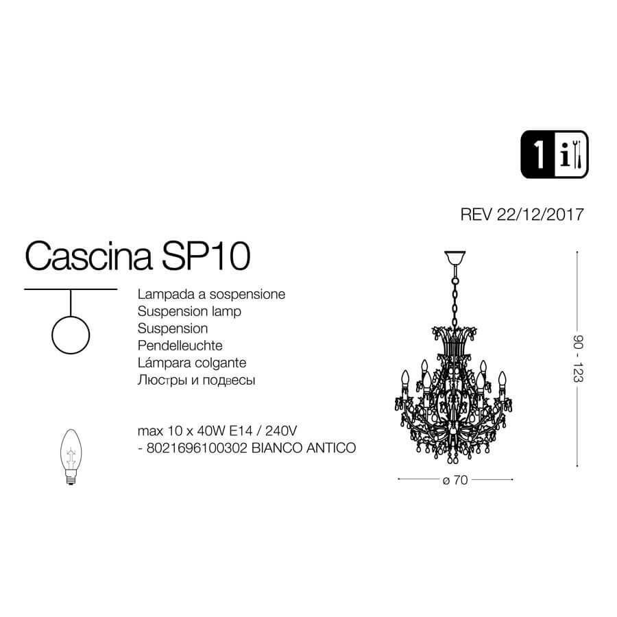 Люстра CASCINA SP10 (100302), IDEAL LUX - Зображення 100302-.jpg