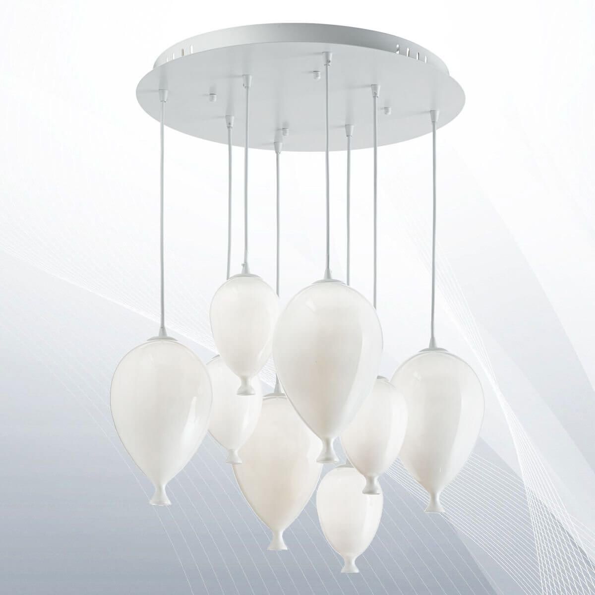 Люстра CLOWN SP8 BIANCO (100883), IDEAL LUX - Зображення