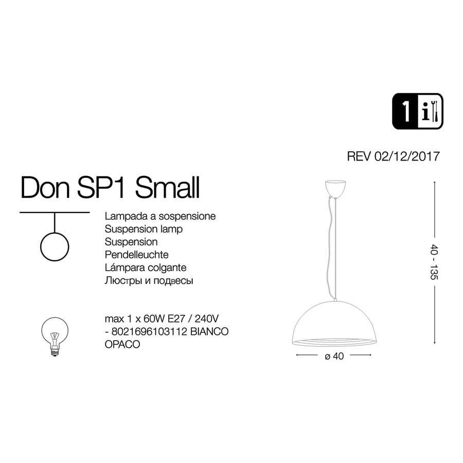 Люстра DON SP1 SMALL (103112), IDEAL LUX - Зображення 103112-1_.jpg