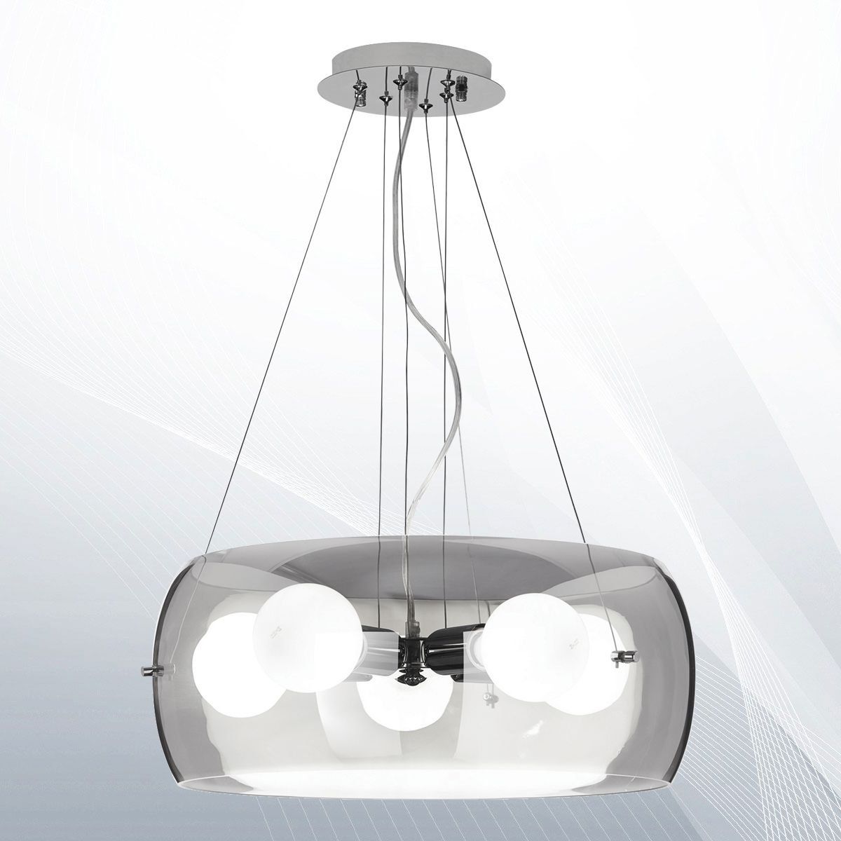 Люстра AUDI-10 SP5 FUME (103983), IDEAL LUX - Зображення