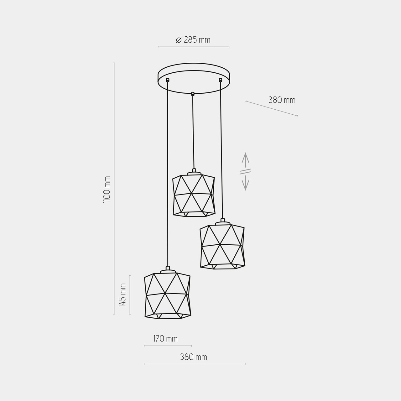 Люстра SIRO BLACK (1045), TK LIGHTING - Зображення 1045-.jpg