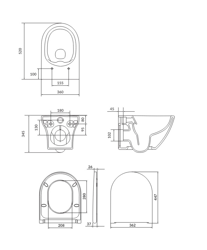 Унітаз підвісний В331 Larga Ew CleanOn з кришкою Slim Wrap дюропласт soft close SZCZ1002606324 Cersanit - Зображення 106077123-ef6a7.jpg