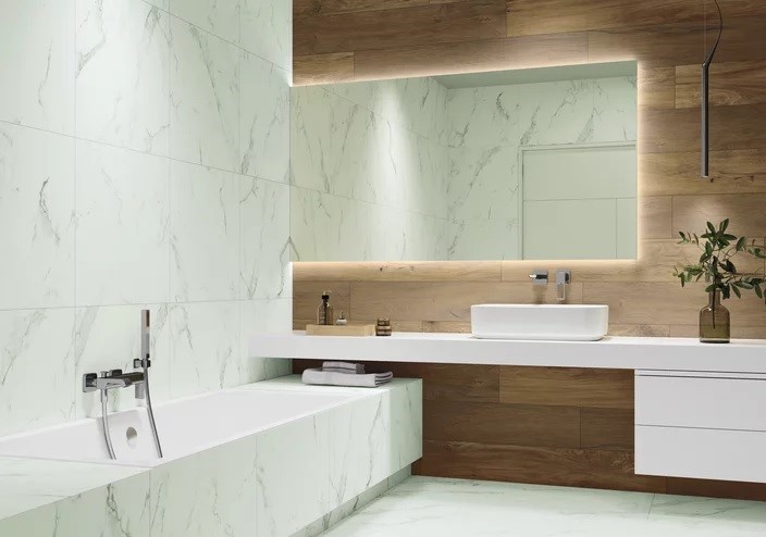 Плитка керамогранітна Carrastone White RECT 598x598x8 Paradyz - Зображення 106691933-c81e7.jpg