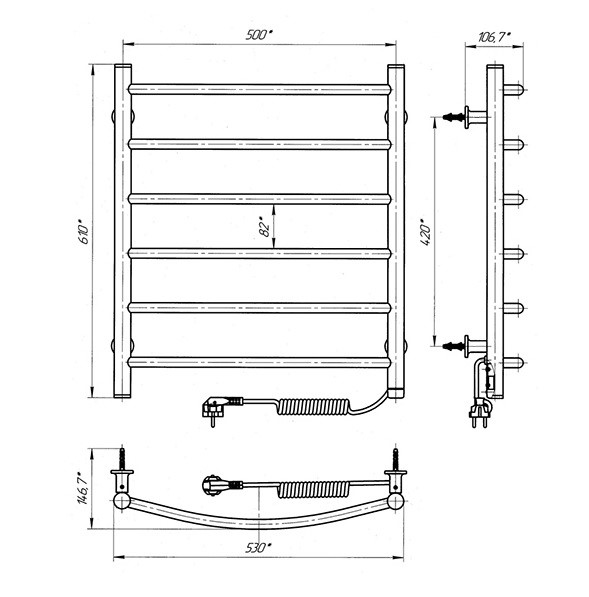 Рушникосушка електрична А1 ЧФ6 S3 500x600 LARIS - Зображення 108000645-1eaa6.jpg