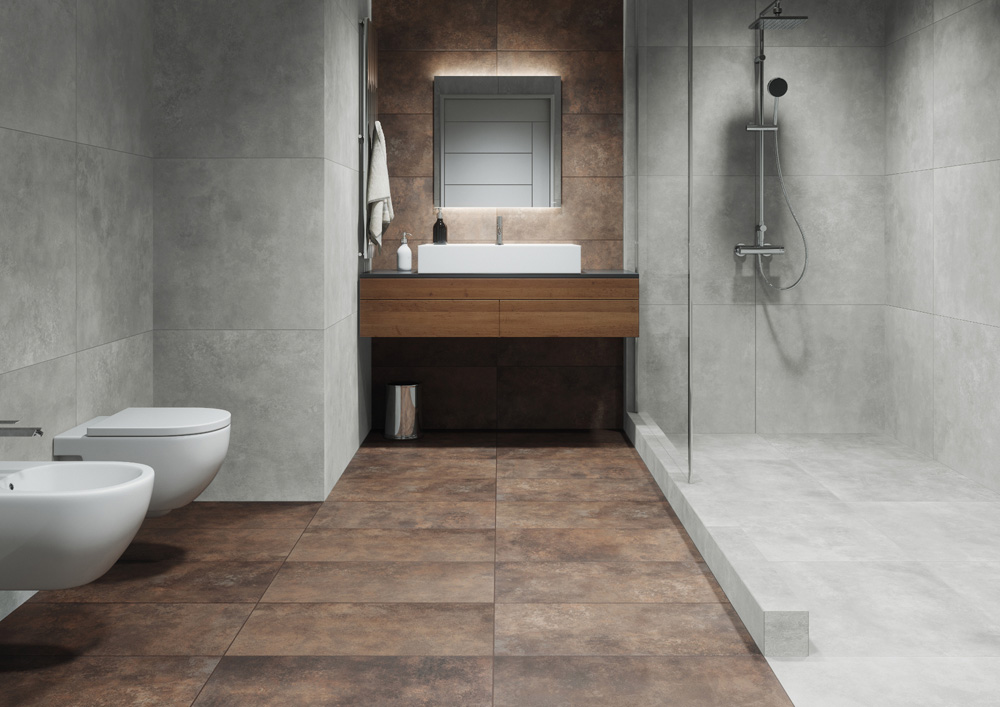 Плитка керамогранітна Apenino Rust RECT 597x597x8,5 Cerrad - Зображення 10b66-apenino_gris_rust_1.jpg