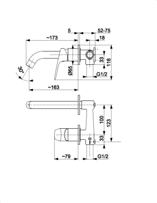Змішувач для умивальника OTAVA BLACK 5559-810-81 KFA ARMATURA - Зображення 110023792-8539f.jpg