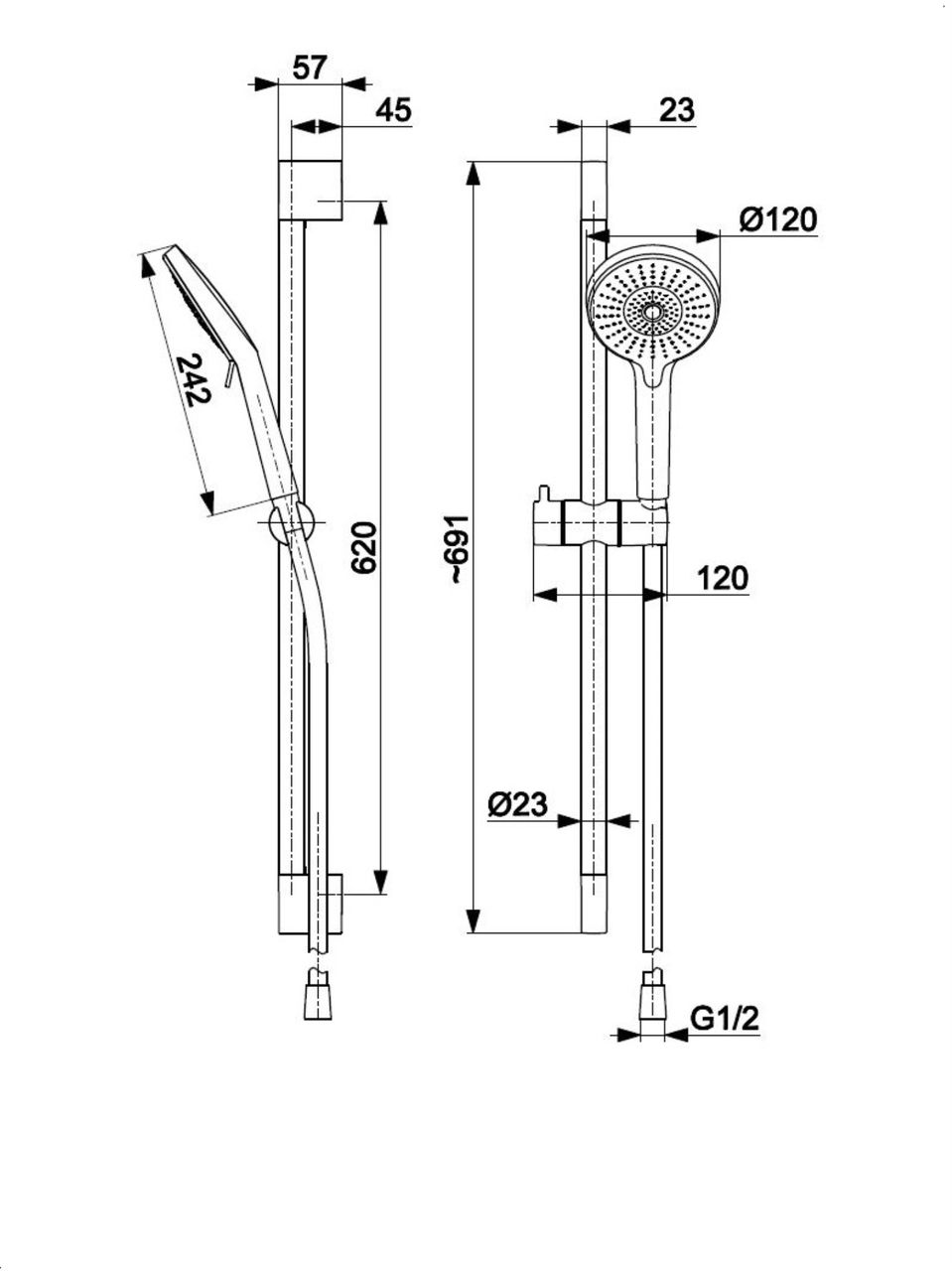 Душовий набір OTAVA BLACK 841-345-81 KFA ARMATURA - Зображення 110033968-86c85.jpg