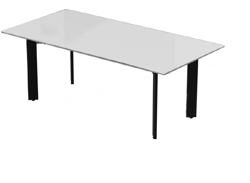 Стол журнальный Kali Glass White 60х120х45 Аква Родос - Зображення