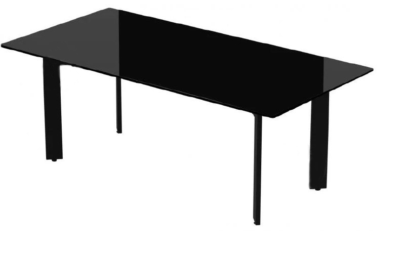 Стіл журнальний Kali Glass Black 60х120х45 Аква Родос - Зображення