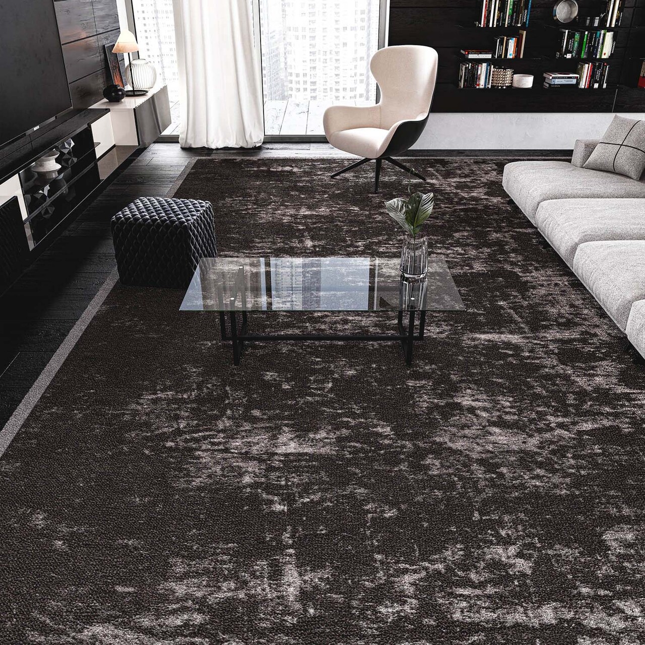 Стіл журнальний Дуеро Glass Black 60х120х45 Аква Родос - Зображення 110299884-850e9.jpg