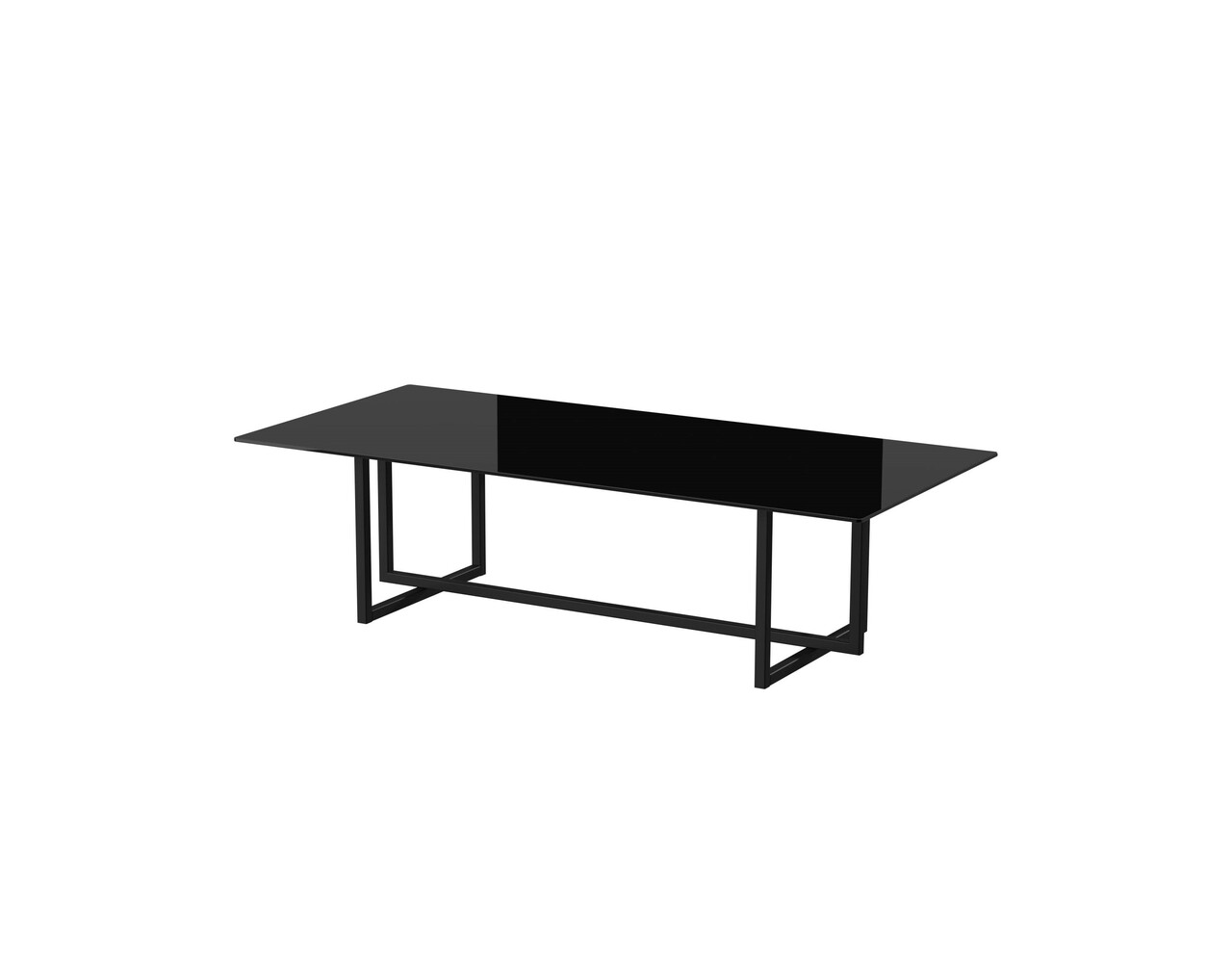 Стіл журнальний Дуеро Glass Black 60х120х45 Аква Родос - Зображення