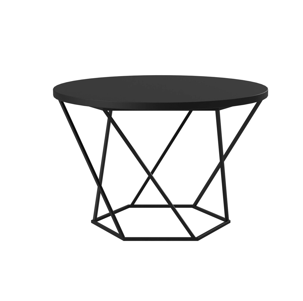 Стол журнальный Линт Glass Black d60x45 Аква Родос - Зображення 110303610-f0a29.jpg