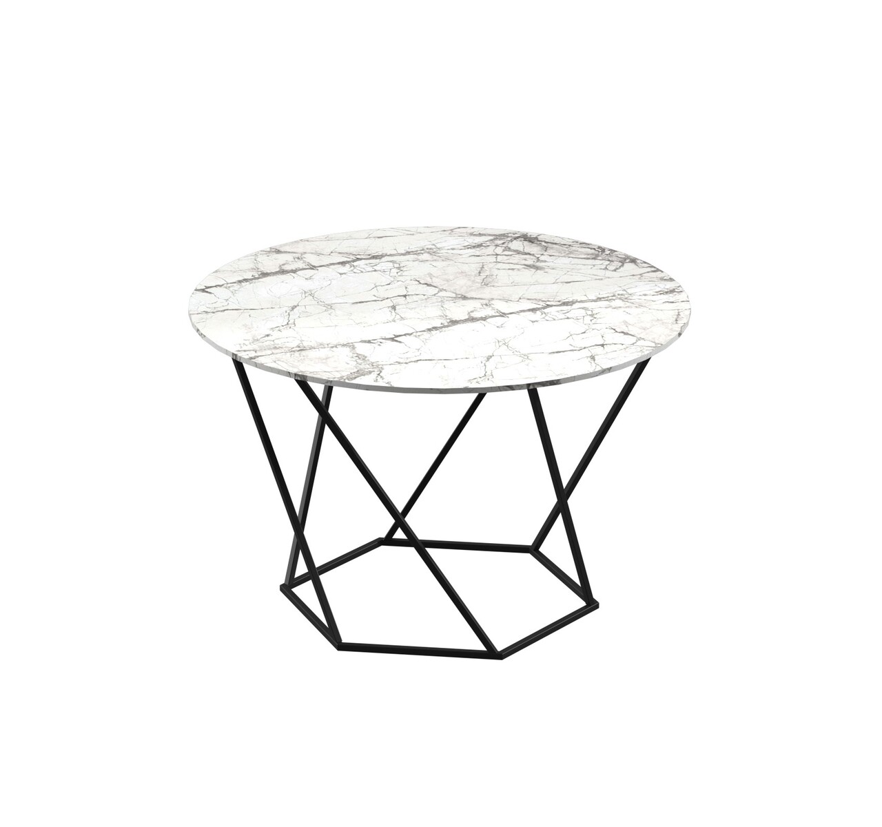 Стол журнальный Линт Erdek Blanco d60x45 Аква Родос - Зображення