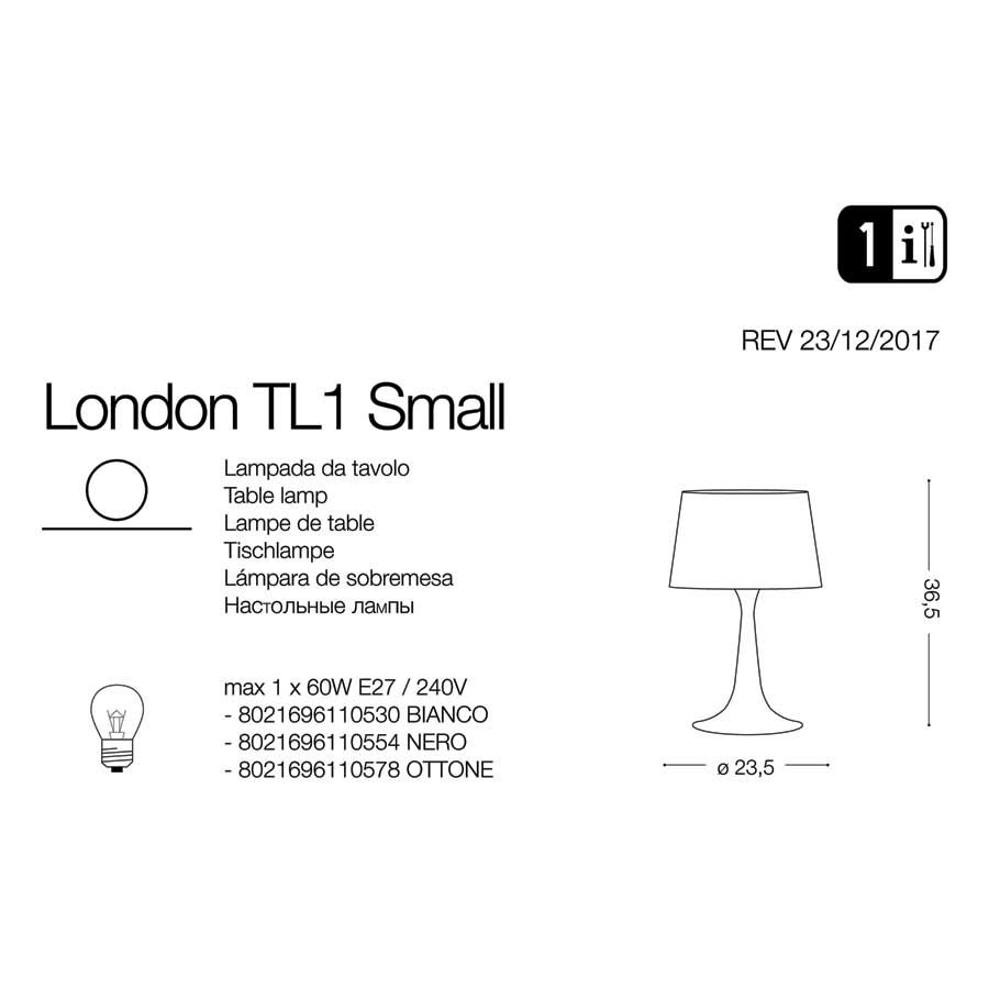Настільна лампа LONDON TL1 SMALL CROMO (032368), IDEAL LUX - Зображення 110554-.jpg