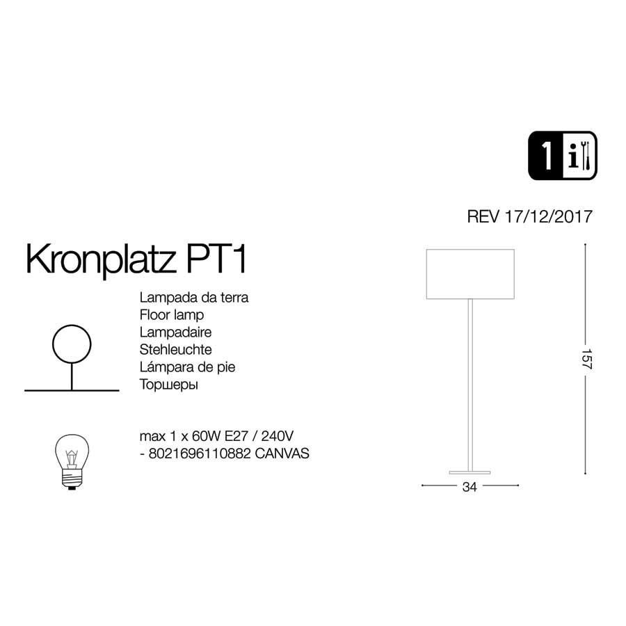 Торшер KRONPLATZ PT1 (110882), IDEAL LUX - Зображення 110882-1.jpg
