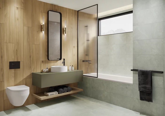 Плитка керамогранітна Prettywood Gold RECT STR 198x1198x8 Paradyz - Зображення 111104937-944c6.jpg