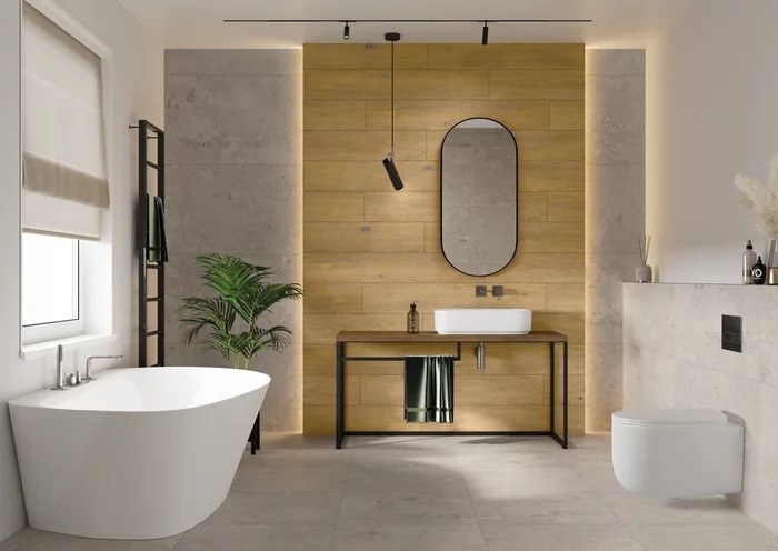 Плитка керамогранітна Spacewood Gold RECT STR 198x1198x8 Paradyz - Зображення 111106709-f7b95.jpg