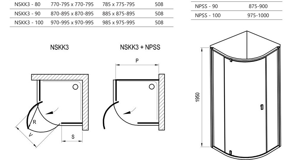 Душова кабіна NSKK3-90 Transparent RAVAK - Зображення 111395328-4064e.jpg