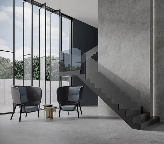 Плитка керамогранітна Authority Graphite RECT 598x598x8 Paradyz - Зображення 111712970-bb9e9.jpg