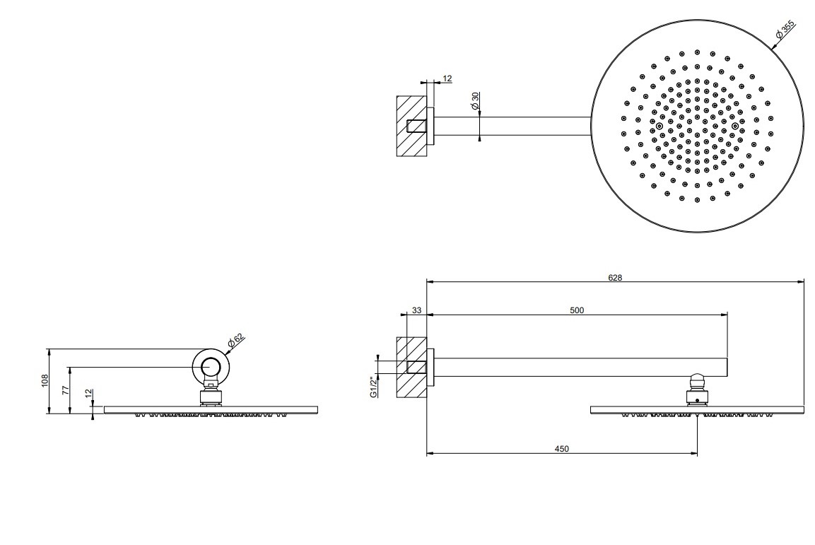 Верхній душ Gessi316 Black XL 54148299 Gessi - Зображення 112002123-eb843.jpg