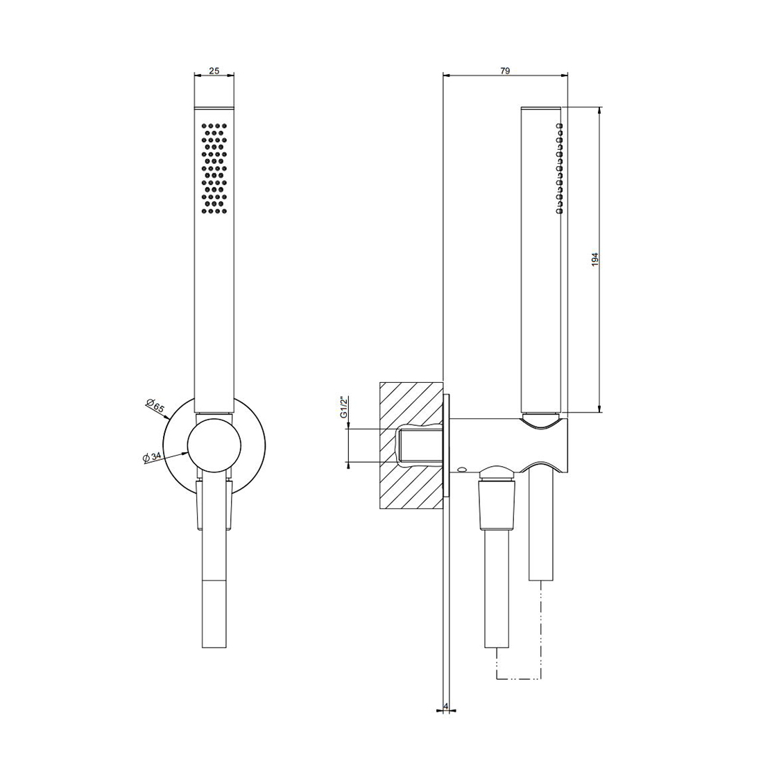 Душовий набір Gessi316 Black Metal Brushed PVD 54023707 Gessi - Зображення 112002126-14964.jpeg