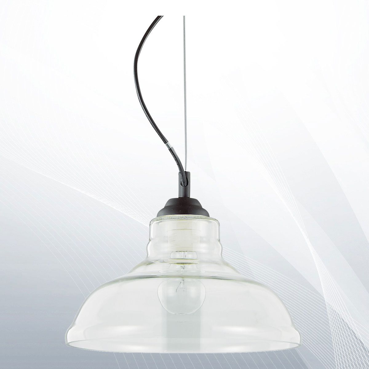 Люстра BISTRO' SP1 PLATE TRASPARENTE (112336), IDEAL LUX - Зображення