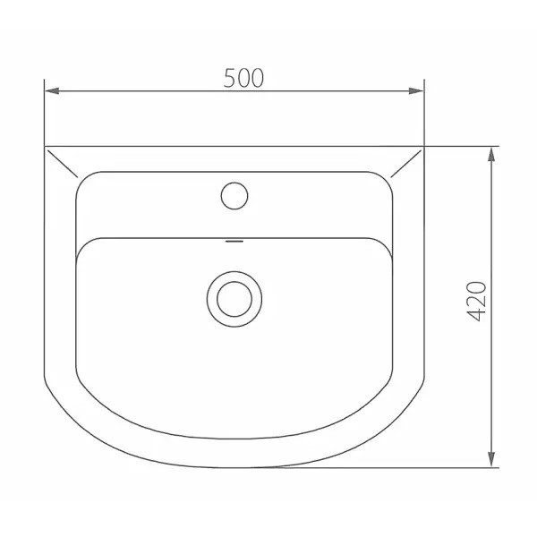 Умивальник 50 Proxy 102950UA KOLO - Зображення 112409477-78881.jpg