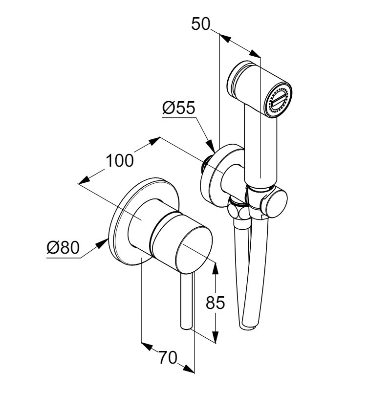 Гигиенический душ Bozz 389985376 Kludi - Зображення 113204680-8f397.jpg