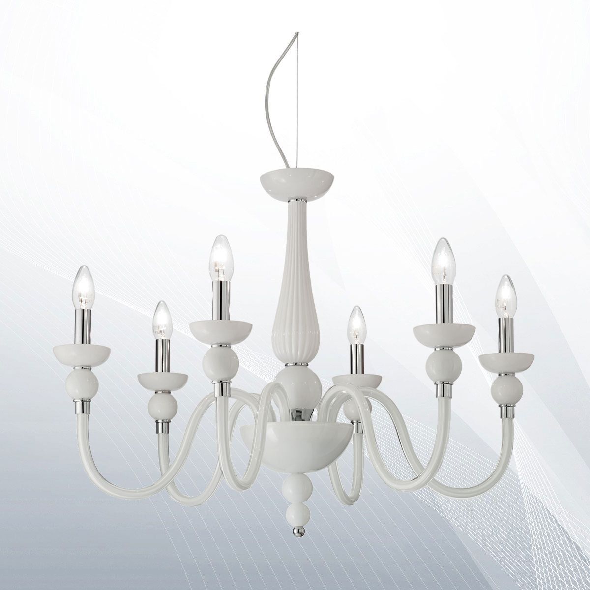 Люстра DOGE SP6 BIANCO (113678), IDEAL LUX - Зображення