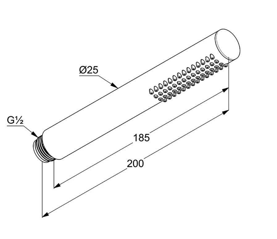 Лійка для ручного душу 1S Nova Fonte 39120N0-00 Kludi - Зображення 113711264-10fb9.jpg