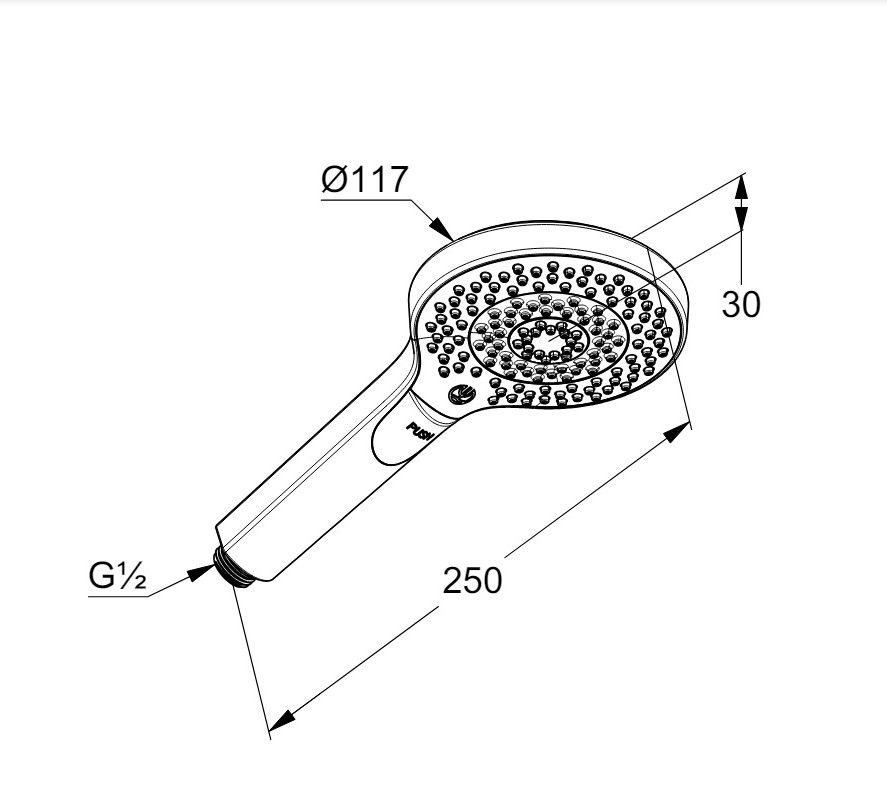 Лійка для ручного душу Dive X 3S 6983005-00 Kludi - Зображення 113711954-f2fe1.jpg