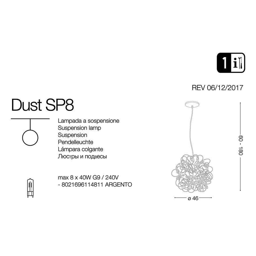 Люстра DUST SP8 (114811), IDEAL LUX - Зображення 114811-.jpg