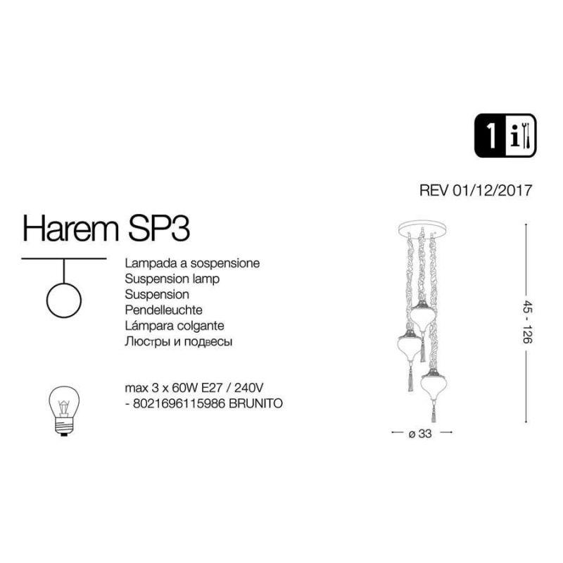Люстра HAREM SP3 (115986), IDEAL LUX - Зображення 115986-.jpg